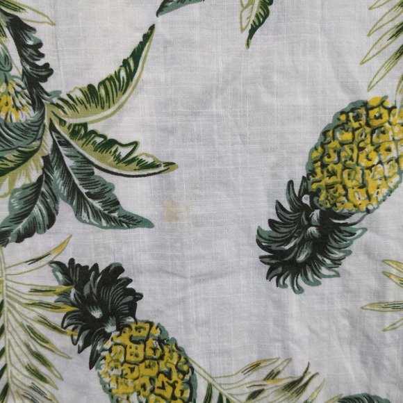 Jogal Men's Button Up Hawaiian Shirt Multi Size XL Short Sleeve Pineapple Print - Picture 8 of 12
